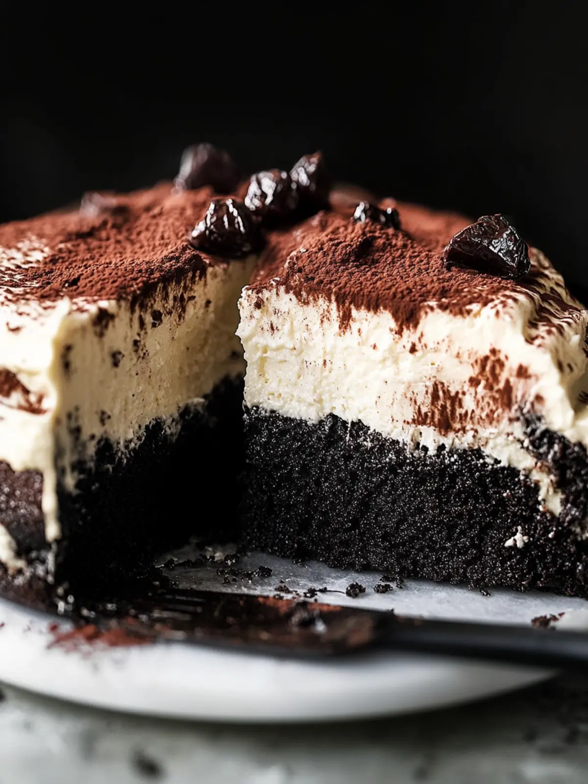 Black Cocoa Cake