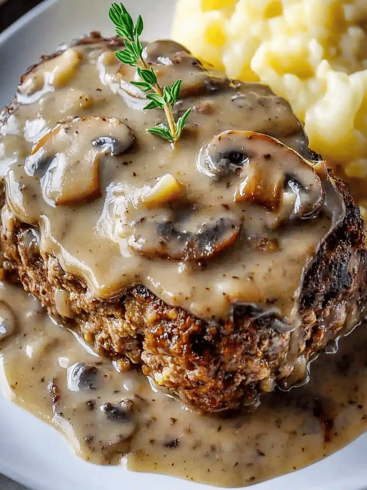 Savory Meatloaf with Mushroom Gravy for Cozy Family Dinners 3 Meatloaf with Mushroom Gravy