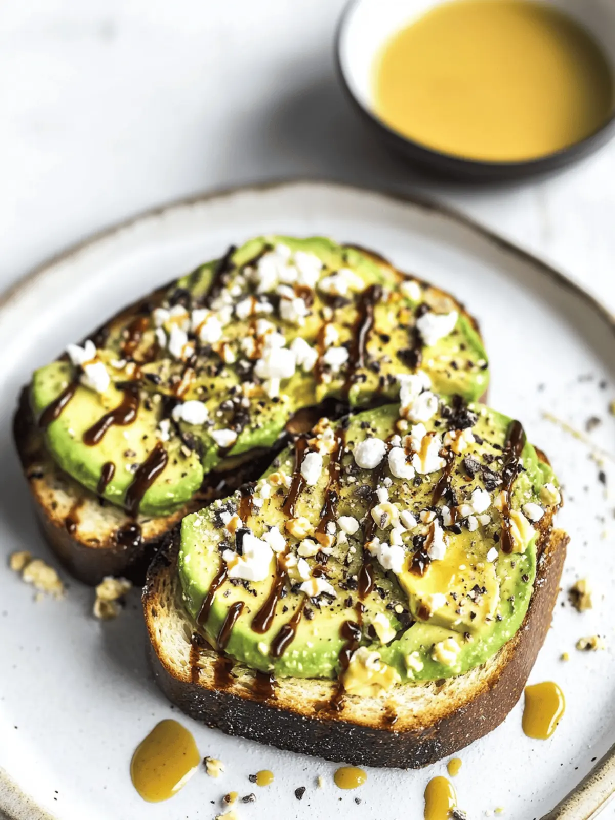 Irresistible Avocado Toast with Feta and Balsamic Bliss 3 Avocado Toast