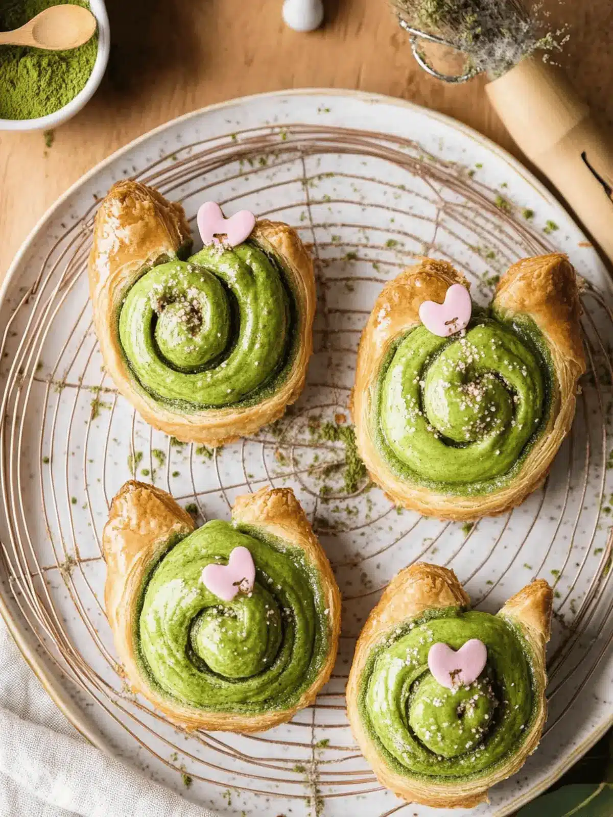 Irresistible Matcha Danishes Flaky, Creamy, Homemade Joy 3 Matcha Danishes