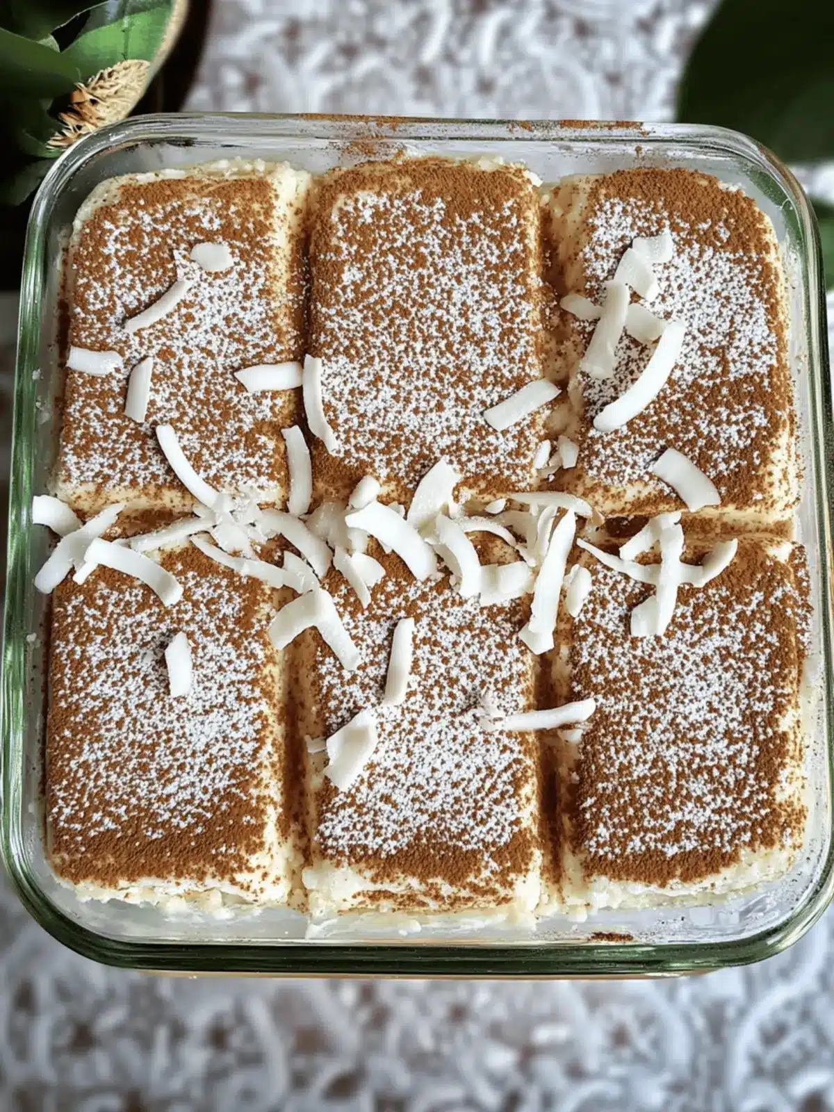 Coconut Rum Tiramisu - A Tropical Twist on Tradition 2 Coconut Rum (Coquito) Tiramisu