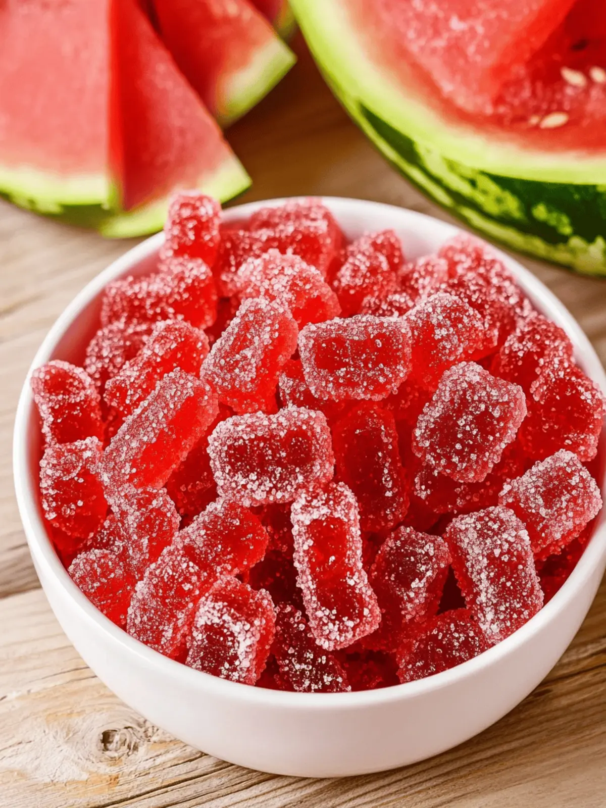 Sweet and Sour Watermelon Gummies