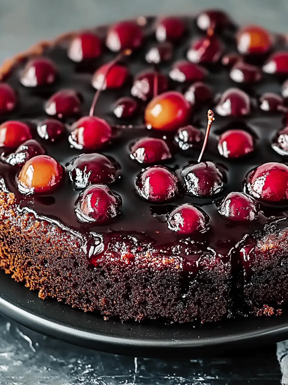 Chocolate Cherry Upside Down Cake: Irresistibly Indulgent Delight 4 Chocolate Cherry Upside Down Cake