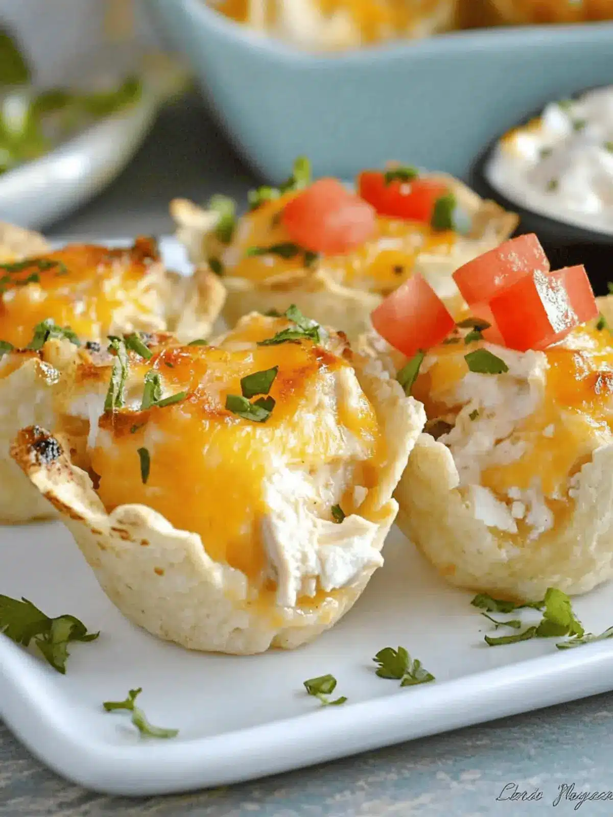 Lighter Pollo Fundido Cups for Guilt-Free Snacking Delight 4 Lighter Pollo Fundido Cups for Guilt-Free Snacking Delight