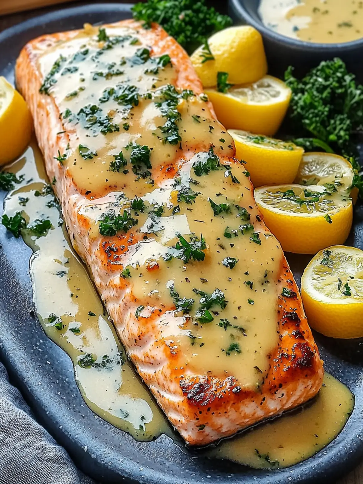 Lemon Butter Salmon: Quick, Crispy Potatoes & Broccoli Bliss 2 Lemon Butter Salmon