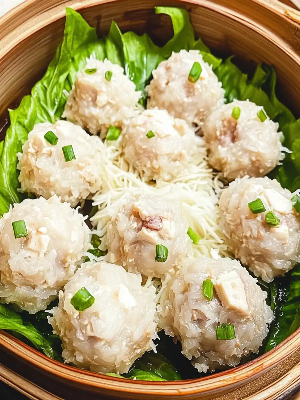 Pearl Meatball with Pork, Tofu and Shrimp (çç ä¸¸å­)