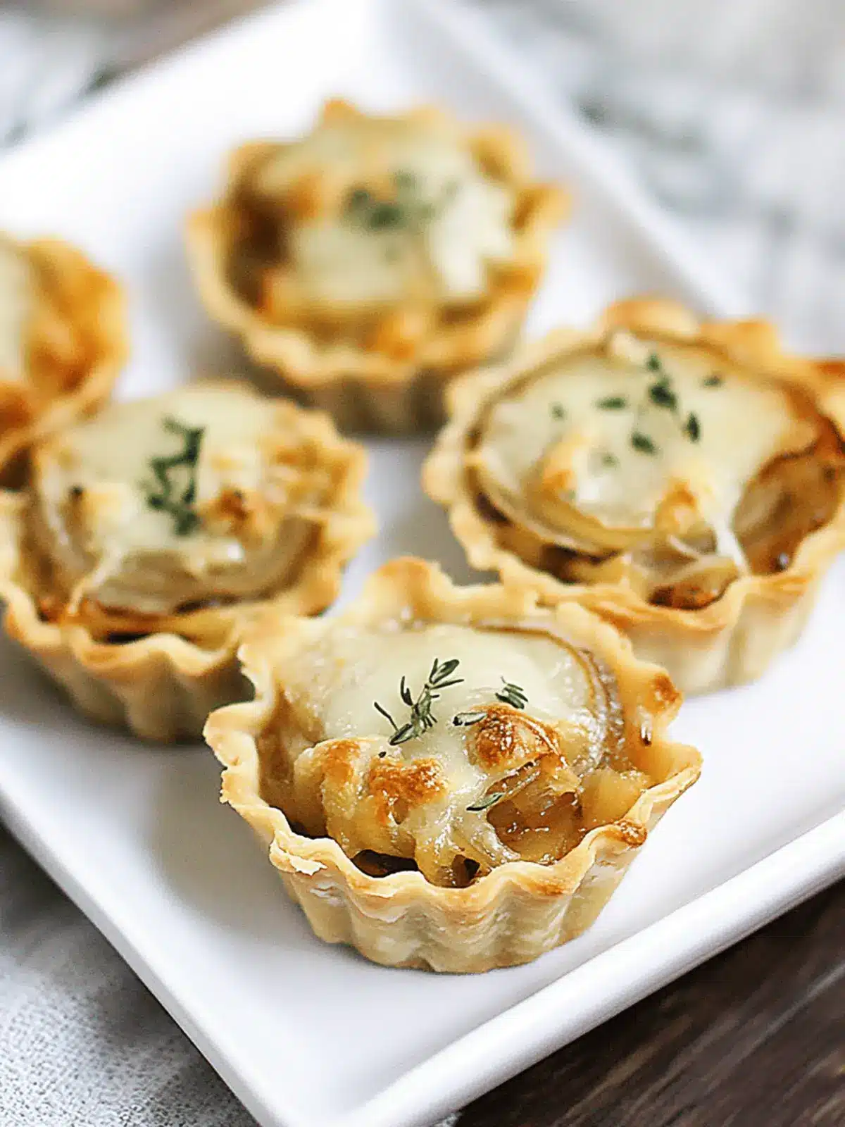 French Onion Tartlets