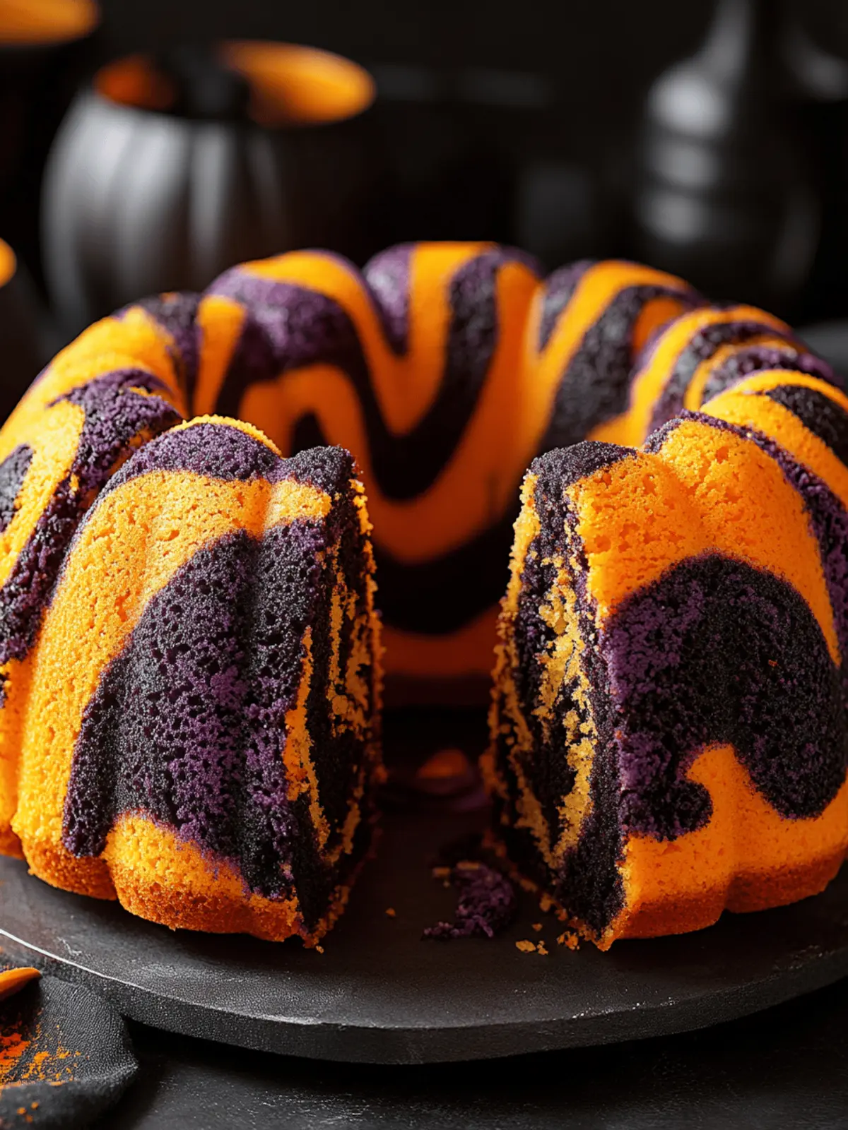 Spooky Swirl Halloween Bundt Cake That Steals the Show 2 Spooky Swirl Halloween Bundt Cake