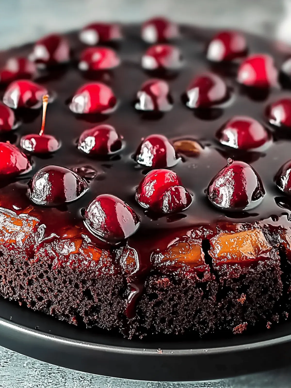 Chocolate Cherry Upside Down Cake: Irresistibly Indulgent Delight 2 Chocolate Cherry Upside Down Cake