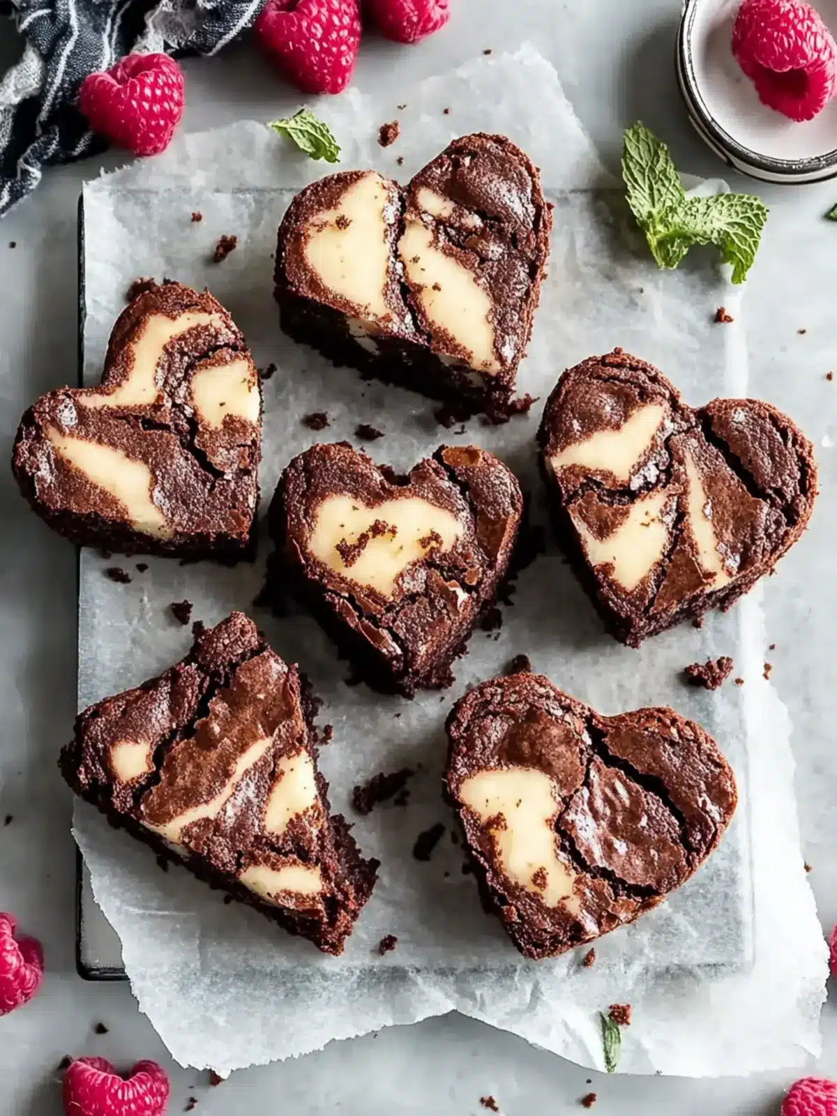 Heart Shaped Brownies