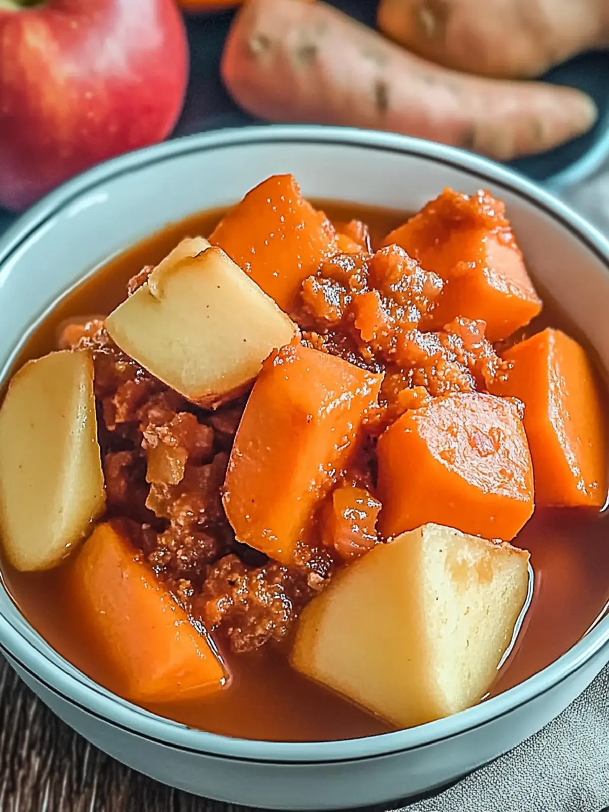 Sweet Potatoes and Apples: A Cozy Roasted Delight 3 Sweet Potatoes and Apples