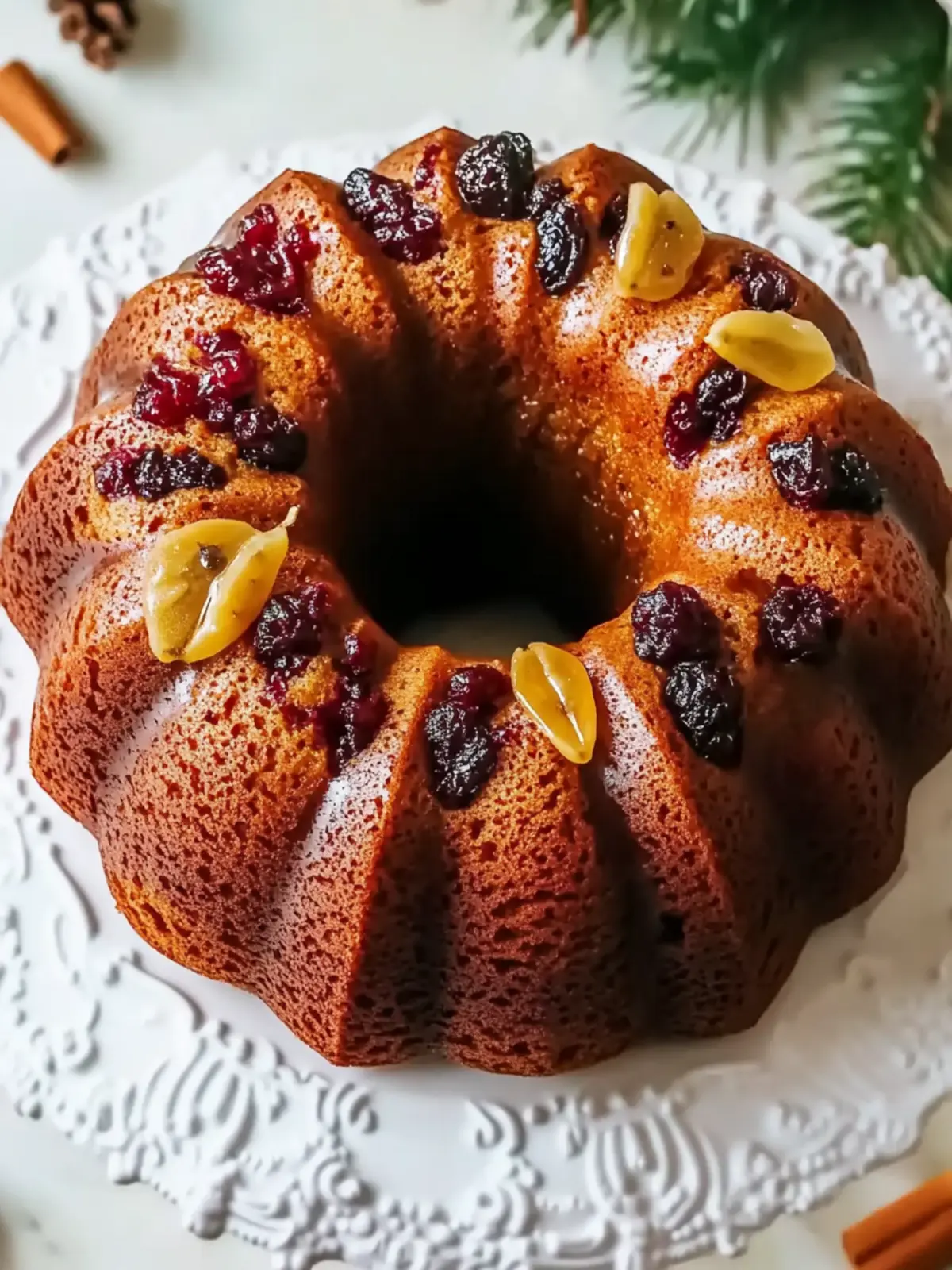 Christmas Fruit Bundt Cake