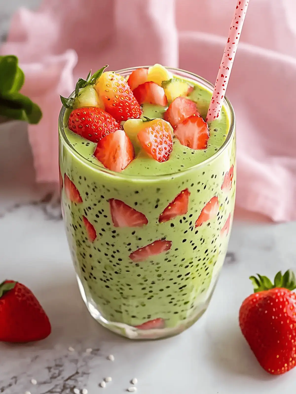 Strawberry Matcha Sago: A Creamy Summer Delight! 2 Strawberry Matcha Sago