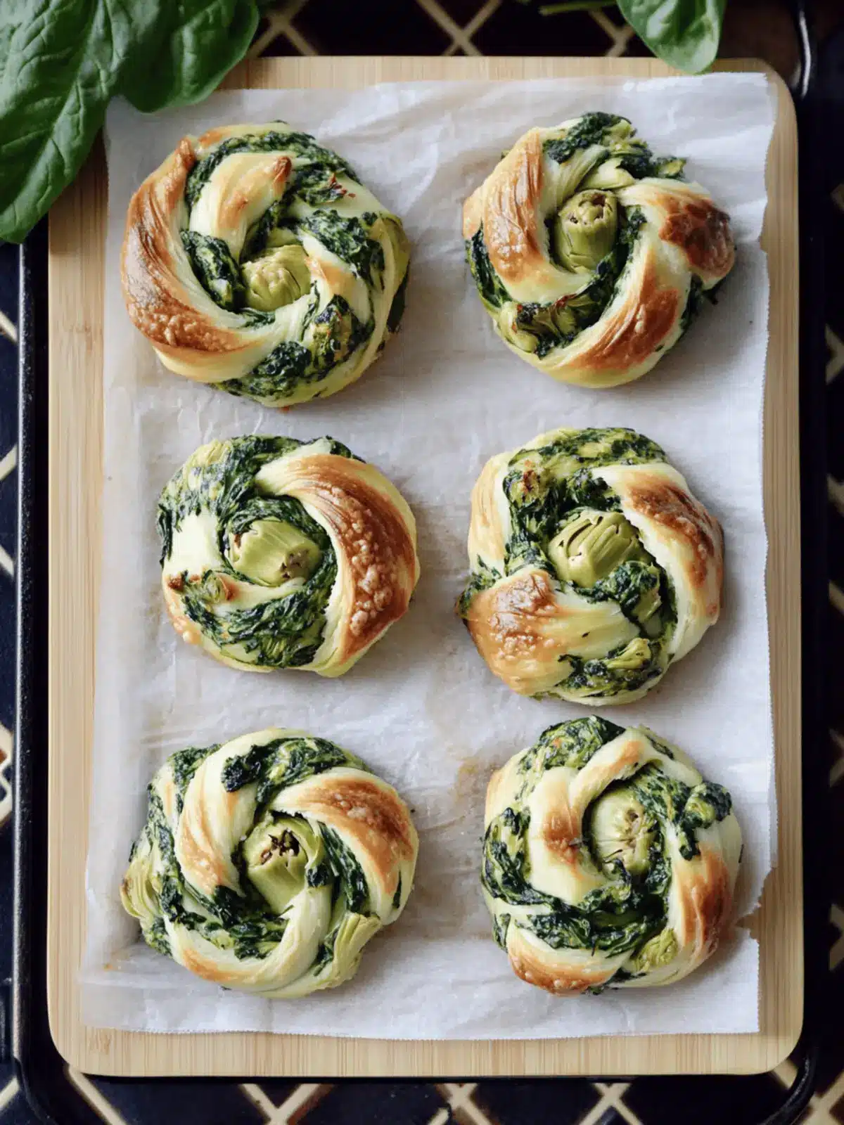 Spinach Artichoke Swirls