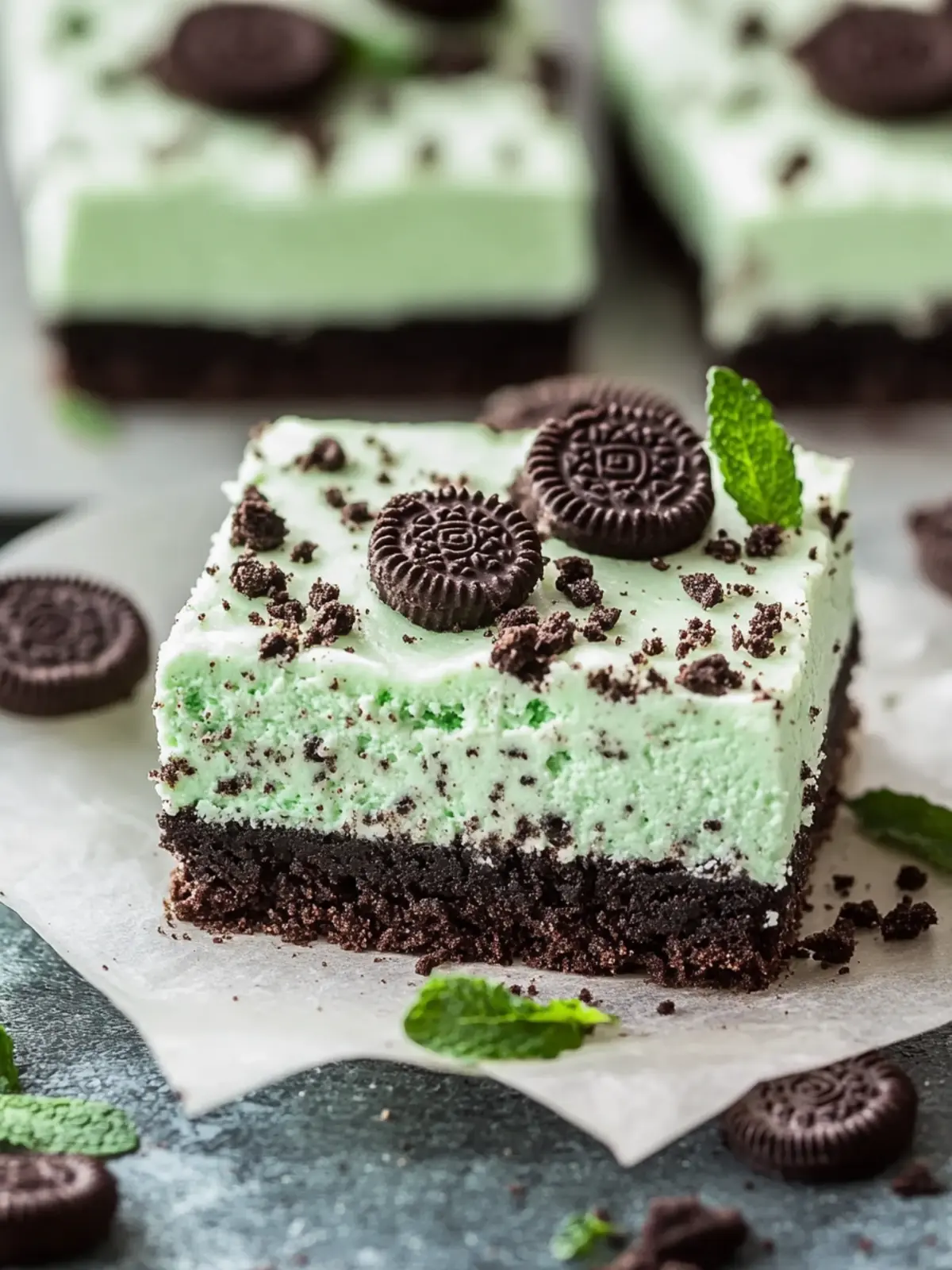 Mint Oreo Cheesecake Bars to Satisfy Your Sweet Cravings 3 Mint Oreo Cheesecake Bars