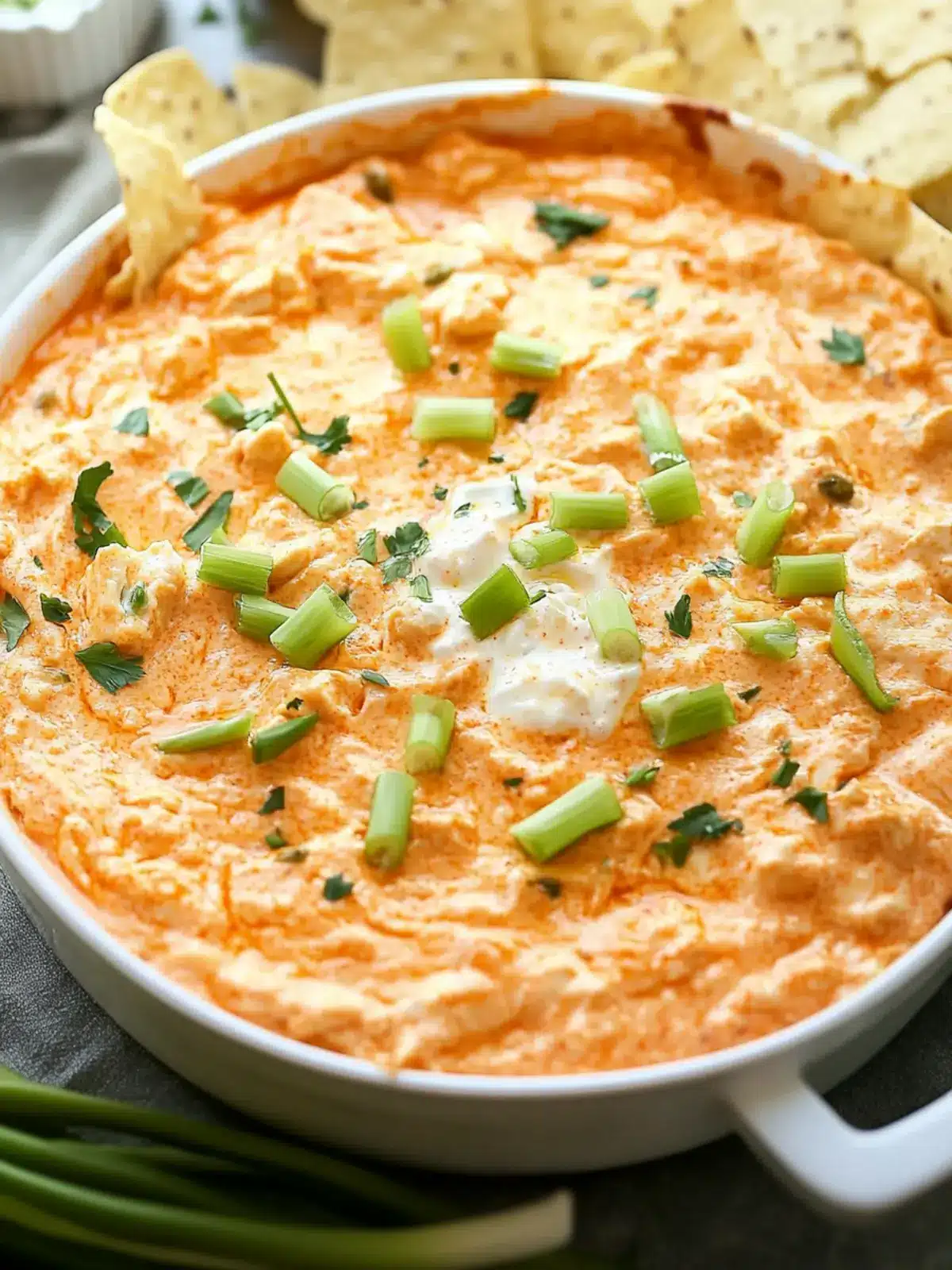 Greek Yogurt Buffalo Chicken Dip