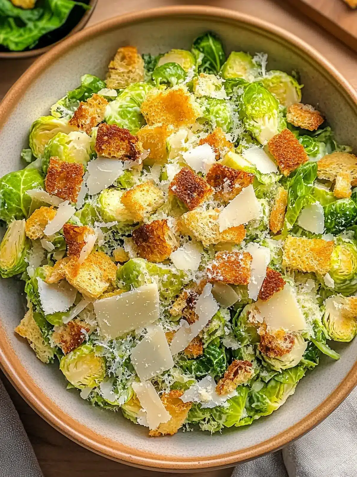 Brussels Sprouts Caesar Salad