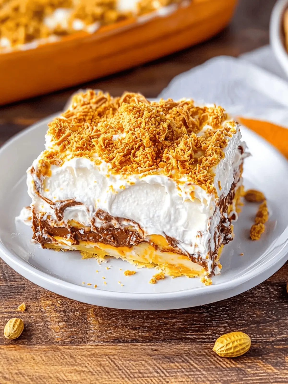 Decadent No-Bake Chocolate Peanut Butter Lasagna Delight 2 Chocolate Peanut Butter Lasagna