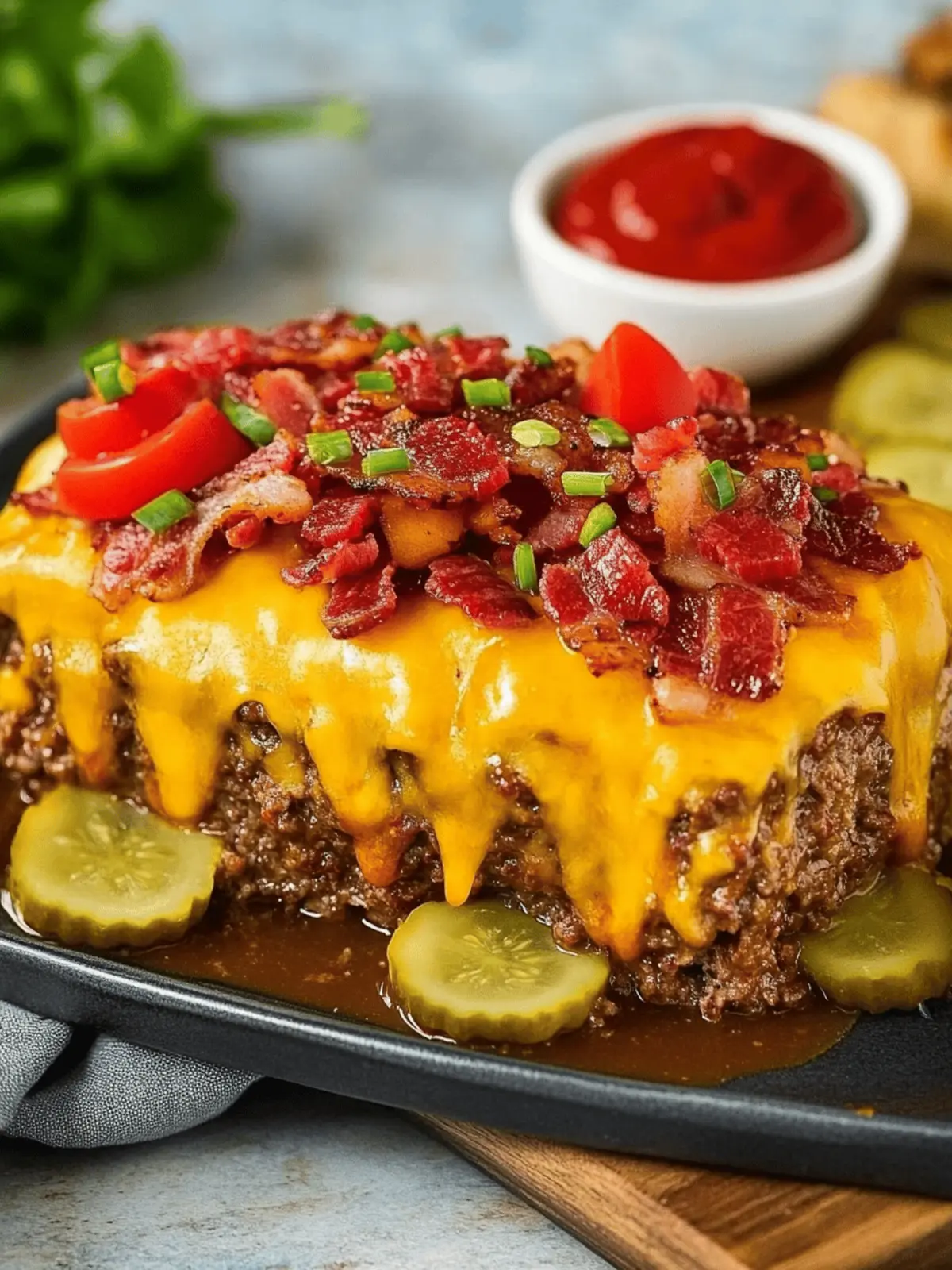 Bacon Cheeseburger Meatloaf: Your New Comfort Food Obsession 2 Bacon Cheeseburger Meatloaf