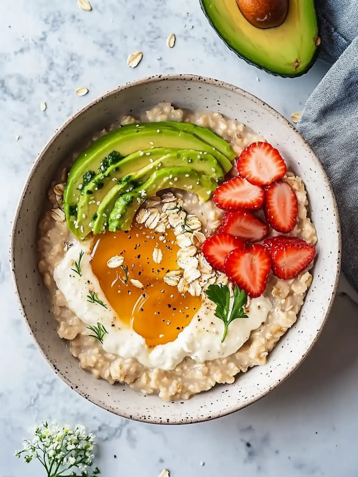 Savory Avocado Oatmeal