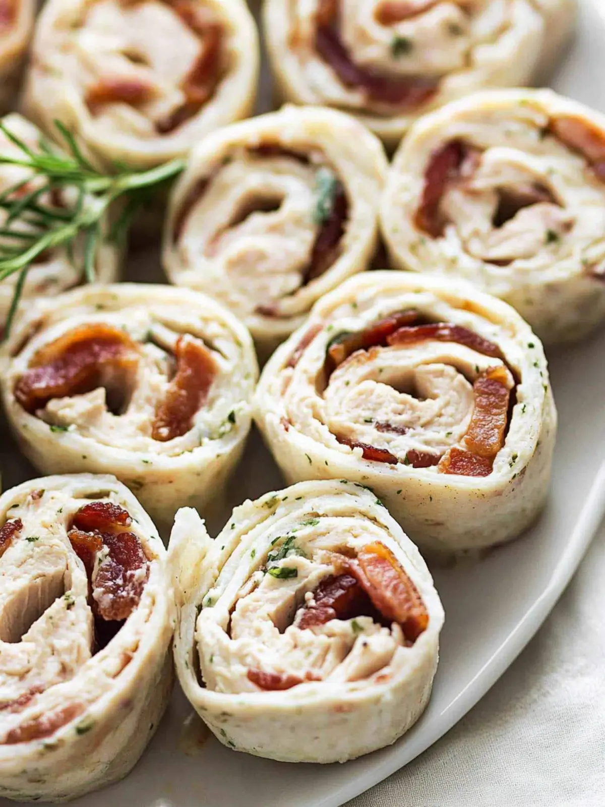 Savory Chicken Bacon Ranch Pinwheels for Easy Snacking 2 Chicken Bacon Ranch Pinwheels