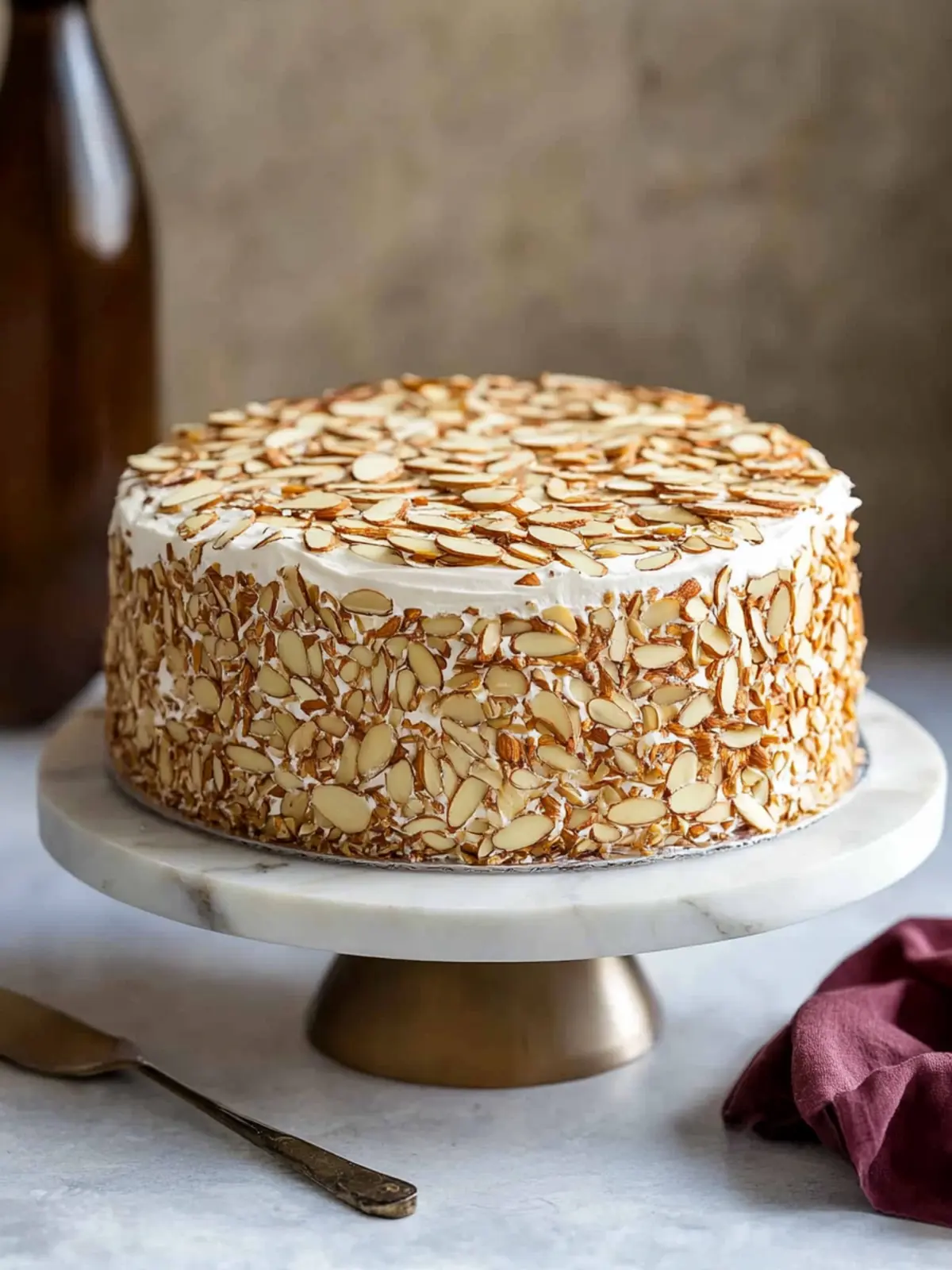 Toasted Almond Cream Cake