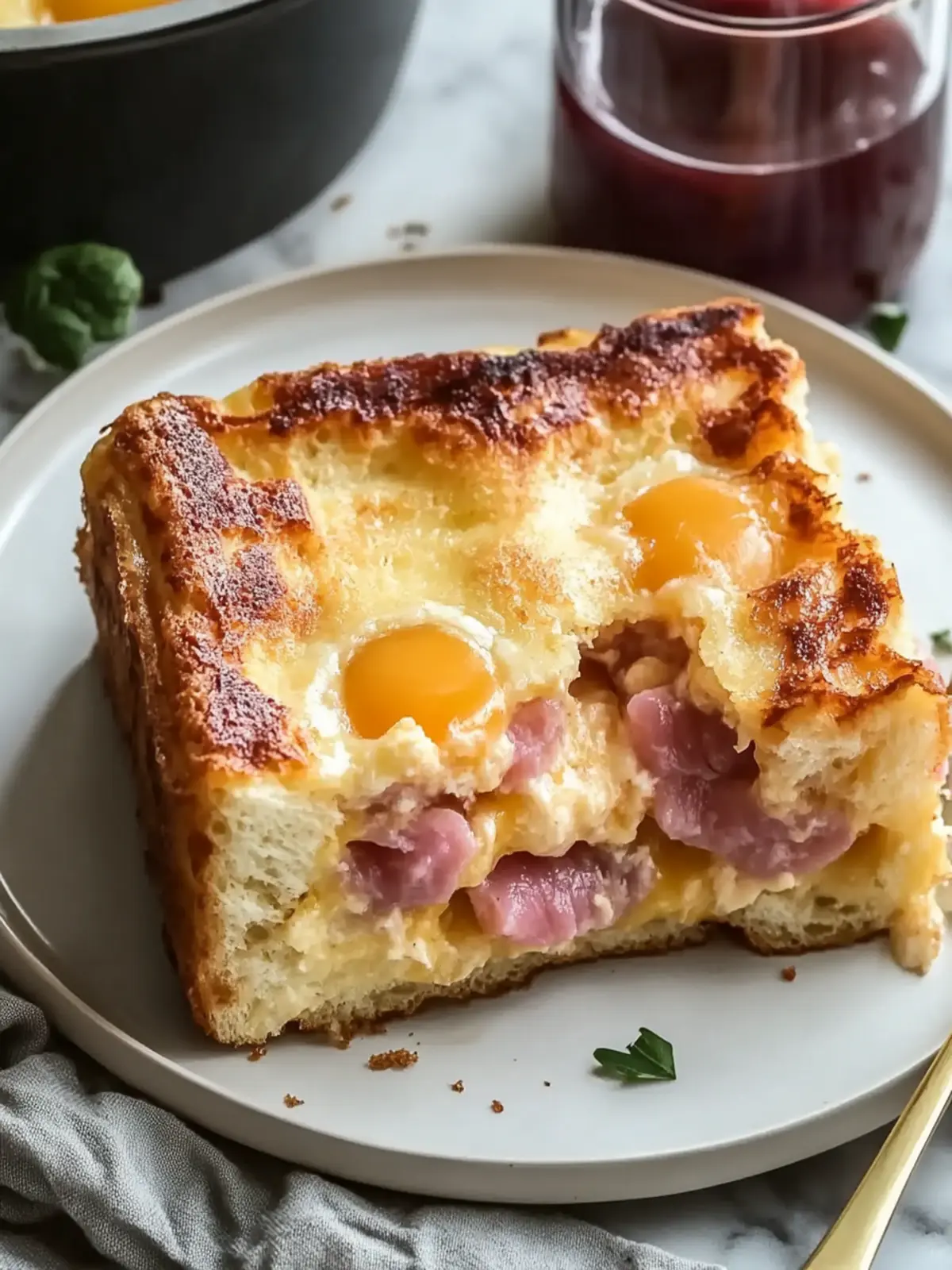 Monte Cristo Breakfast Casserole