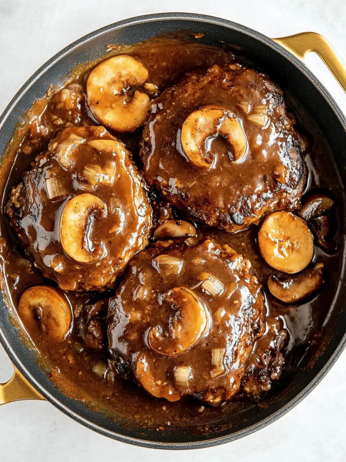 Irresistible Salisbury Steak with Rich Mushroom Gravy Delight 3 Irresistible Salisbury Steak with Rich Mushroom Gravy Delight