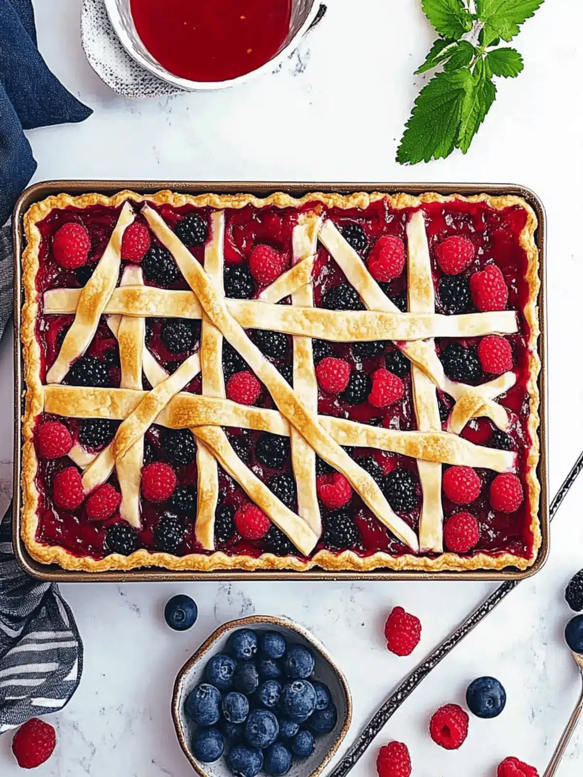 Berry Slab Pie: Easy Summer Treat for Gatherings 4 Berry Slab Pie