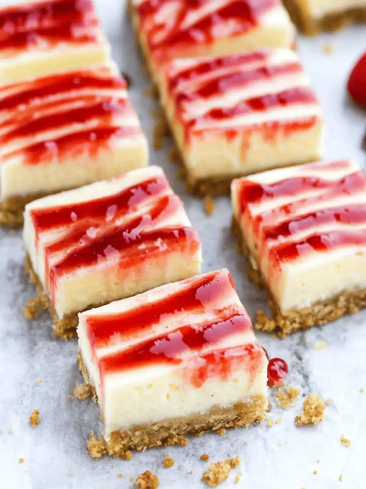 Creamy Philadelphia Cheesecake Bars with Fresh Strawberry Twist 3 Philadelphia Cheesecake Bars