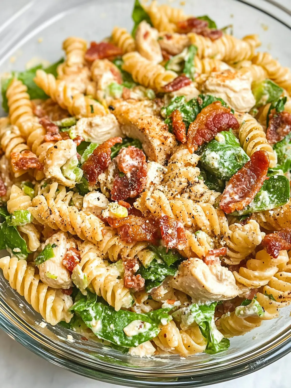 Irresistible Chicken Bacon Ranch Pasta Salad You ll Love 3 Chicken Bacon Ranch Pasta Salad