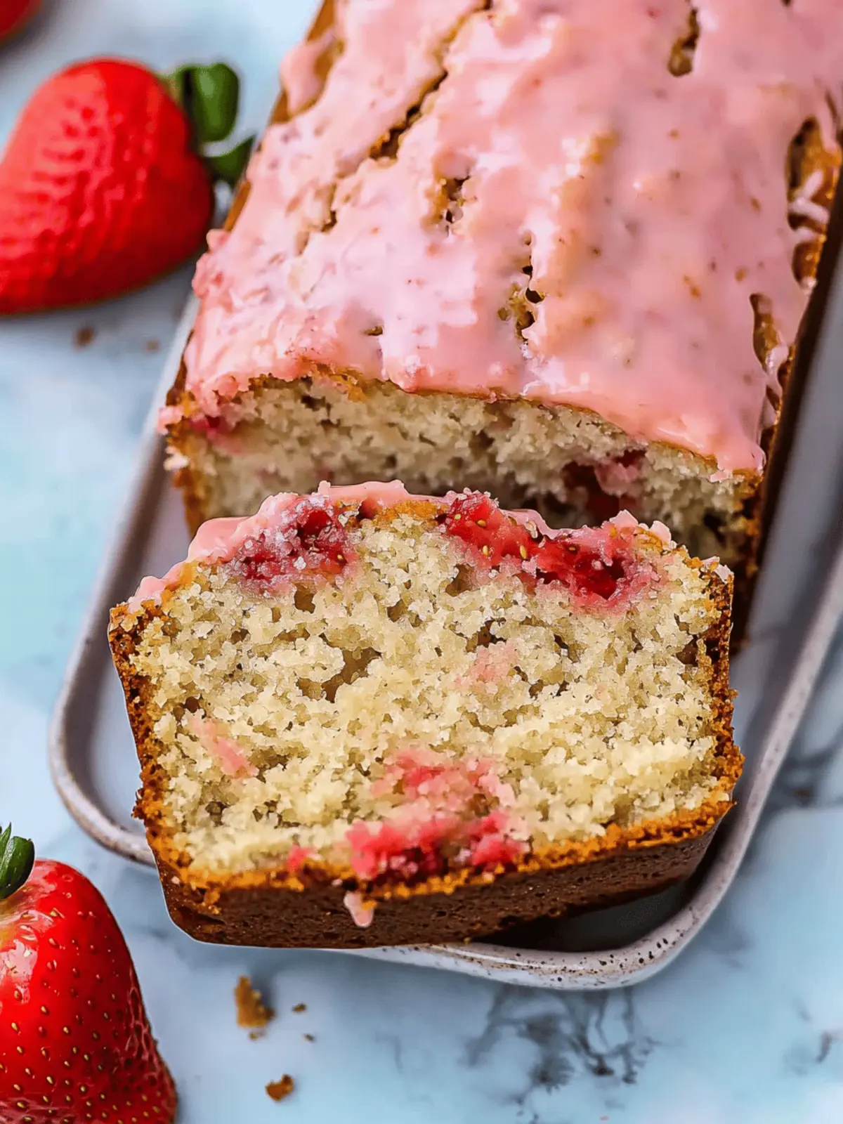Irresistible Strawberry Banana Bread in Just 1 Bowl 2 Irresistible Strawberry Banana Bread in Just 1 Bowl