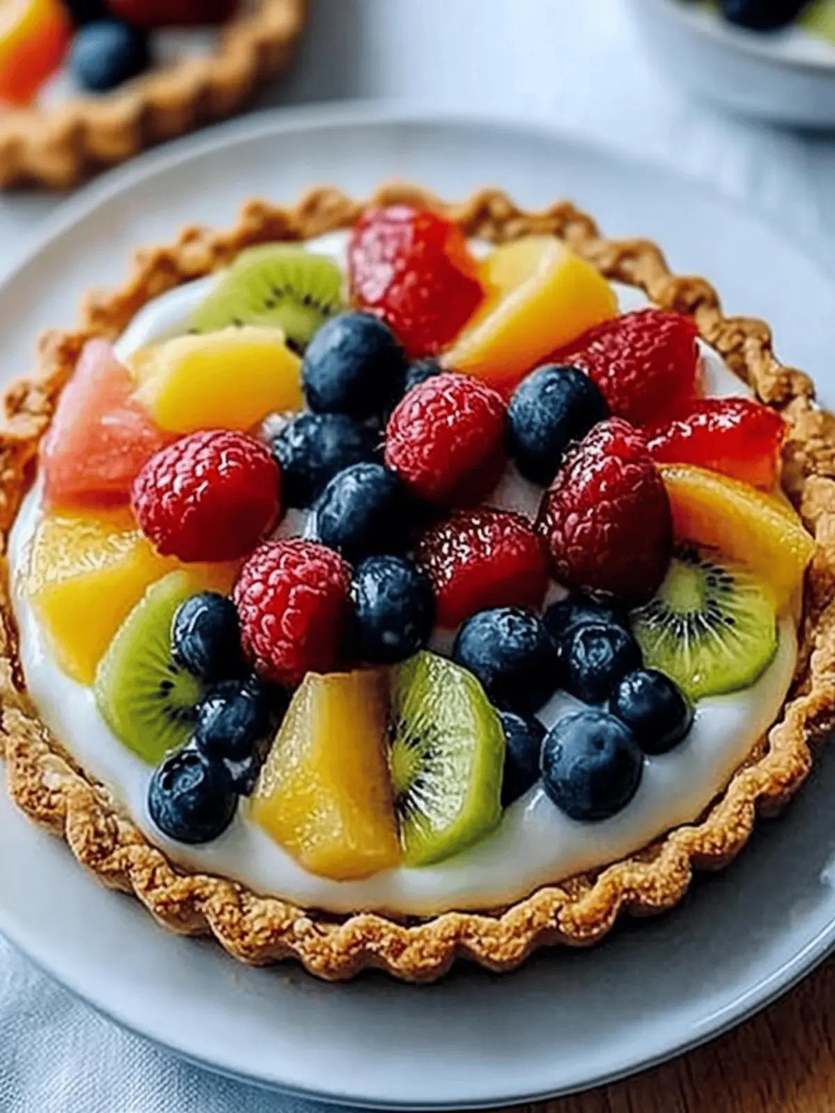 Breakfast Fruit Tart: Crunchy Granola Crust Awaits You! 2 Breakfast Fruit Tart: Crunchy Granola Crust Awaits You!