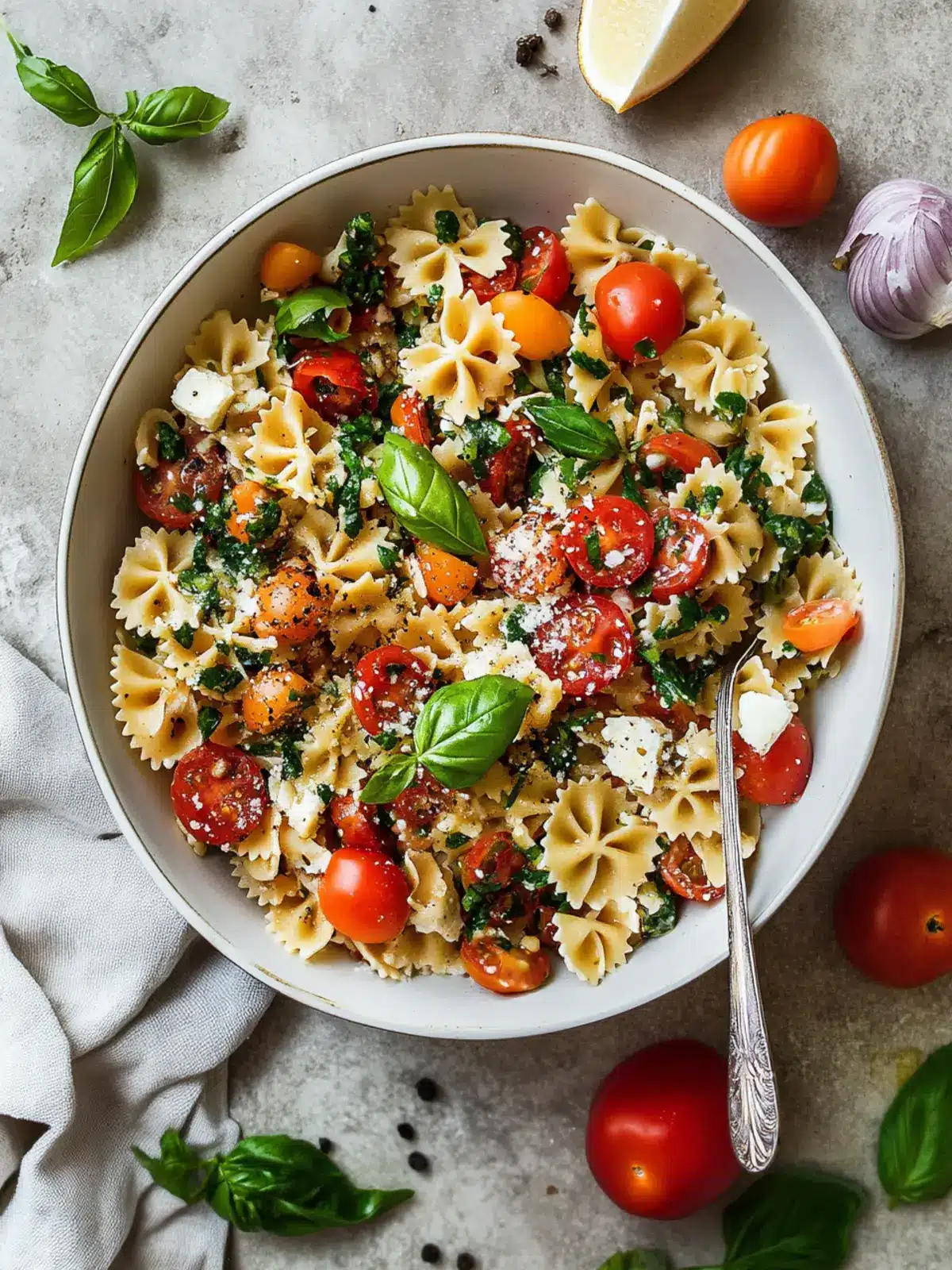 Bruschetta Pasta Salad: A Quick and Tasty Summer Delight 2 Bruschetta Pasta Salad