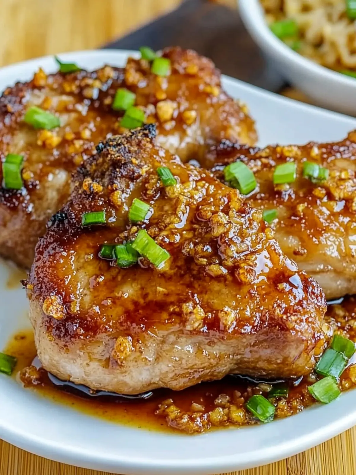 Double Crunch Honey Garlic Pork Chops
