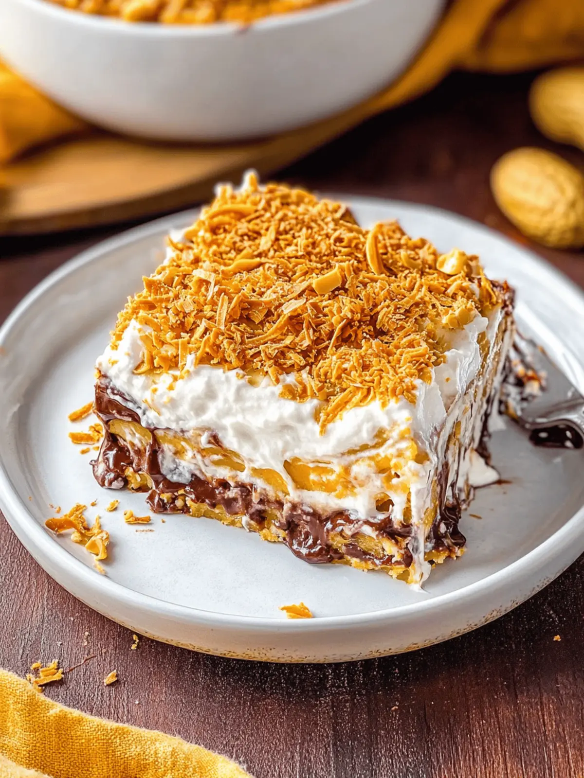 Decadent No-Bake Chocolate Peanut Butter Lasagna Delight 3 Chocolate Peanut Butter Lasagna