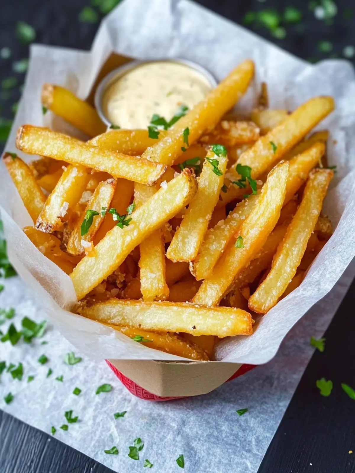 Loaded Garlic French Fries