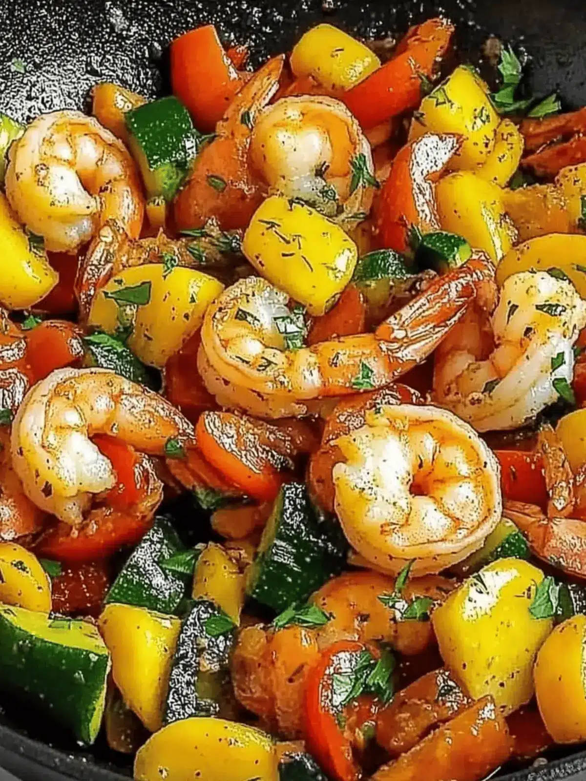 Savory Shrimp and Vegetables Skillet: Quick, Healthy Dinner! 2 Shrimp And Vegetables Skillet