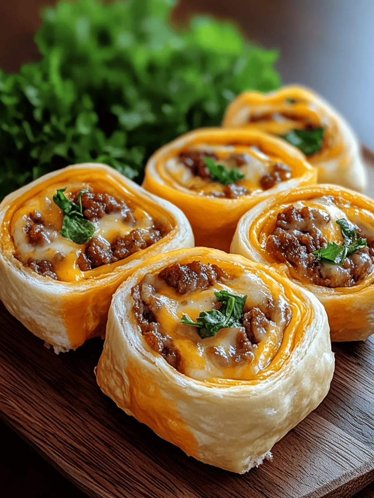 Cheeseburger Rollups: Your Quick Game Day Flavor Fix 2 Cheeseburger Rollups