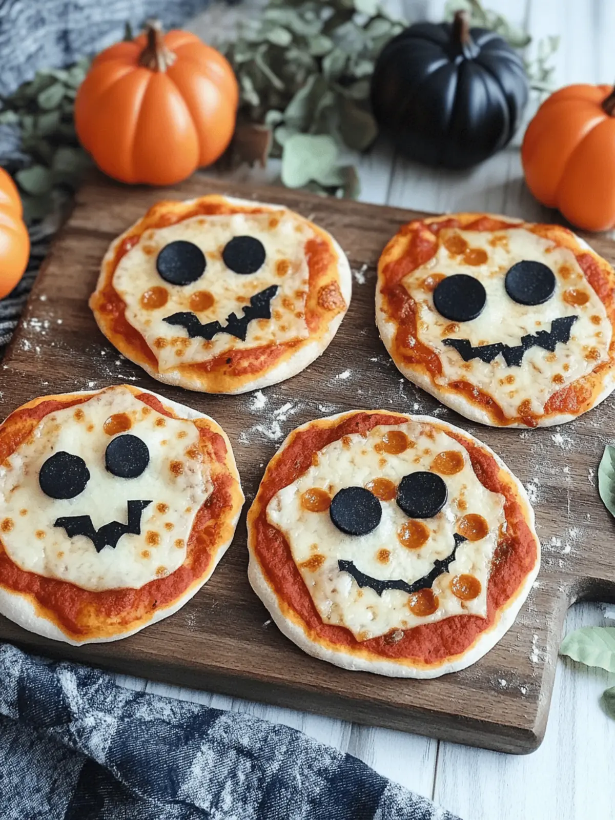 Halloween Mini Pizzas: Fun Family Treats for Spooky Celebrations 4 Halloween Mini Pizzas