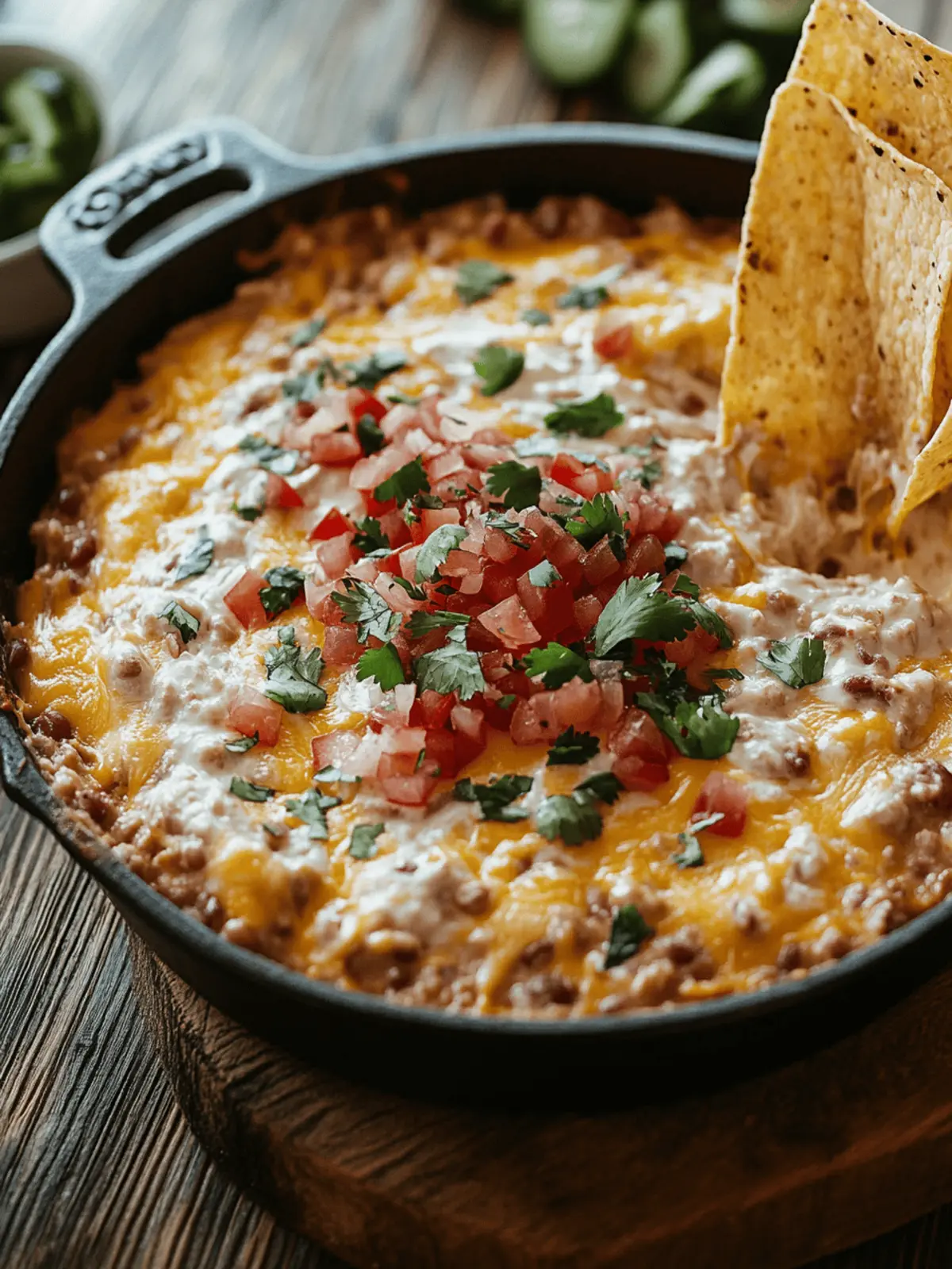 Irresistible Cheesy Fiesta Refried Bean Dip for Any Gathering 2 Cheesy Fiesta Refried Bean Dip