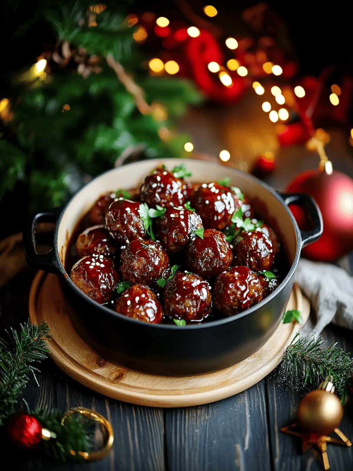 Savory Christmas Meatballs with a Sweet Cranberry Twist 3 Christmas Meatballs