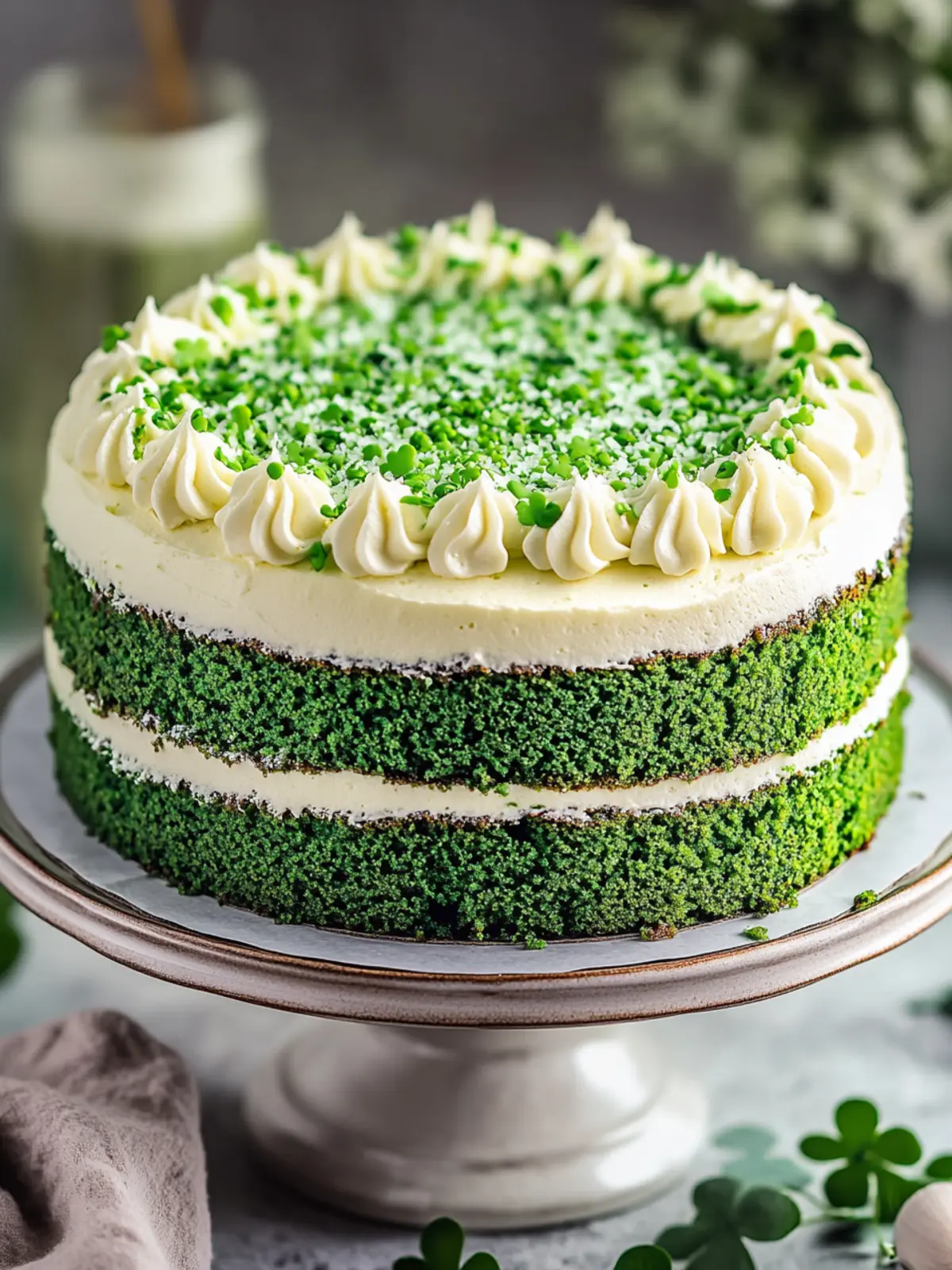 St. Patrick s Day Green Velvet Cake