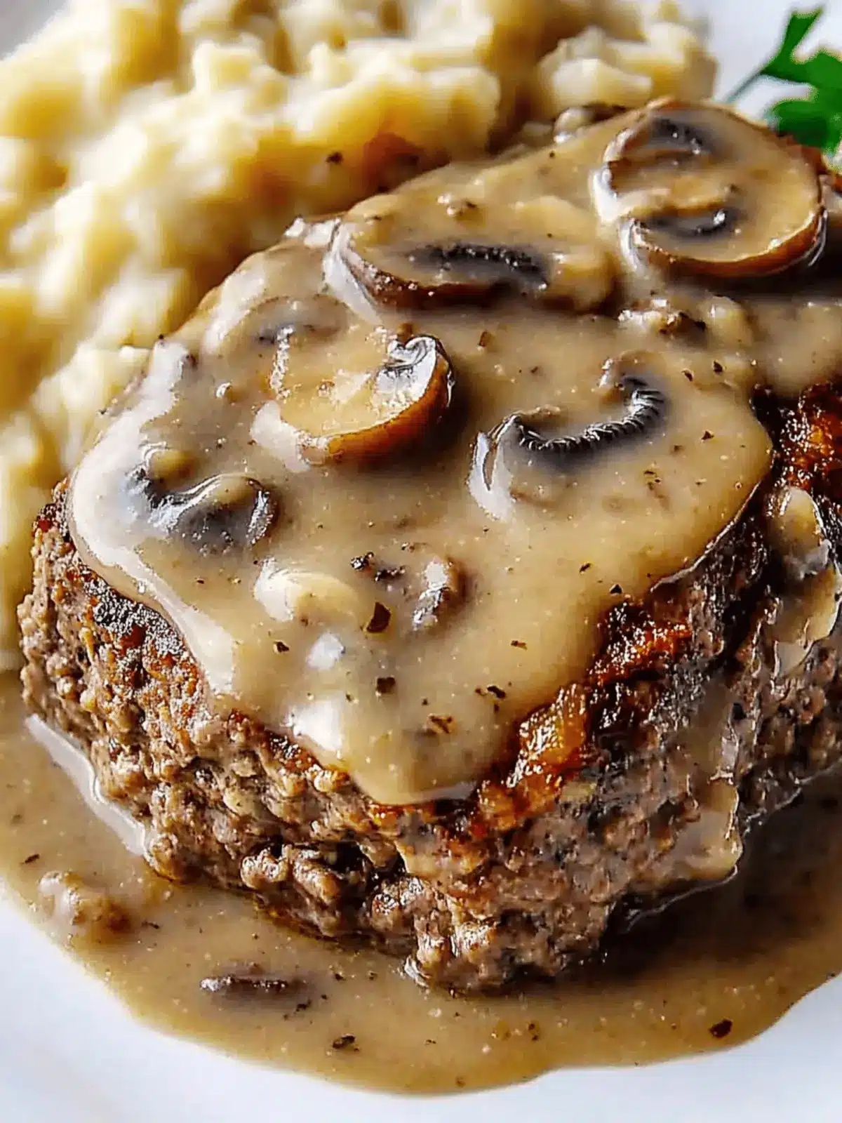 Savory Meatloaf with Mushroom Gravy for Cozy Family Dinners 2 Meatloaf with Mushroom Gravy