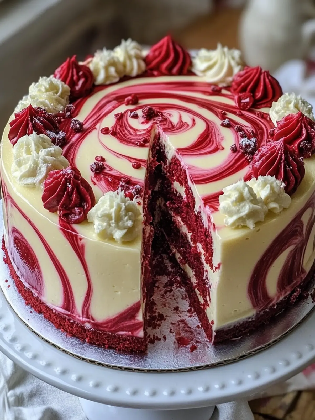 Irresistible Red Velvet Cheesecake Swirl Cake for Every Occasion 2 Red Velvet Cheesecake Swirl Cake