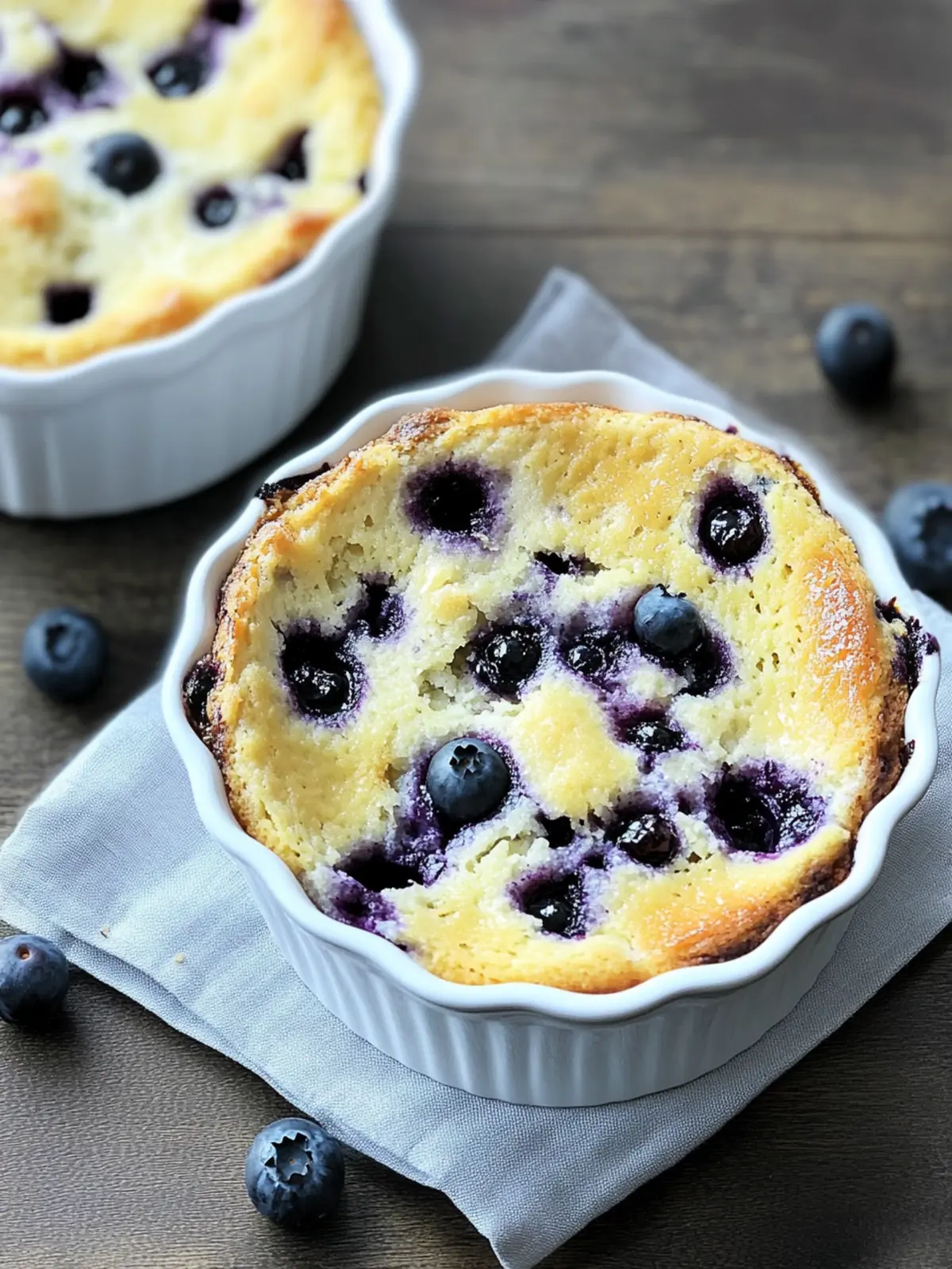 Blueberry Lemon Clafoutis