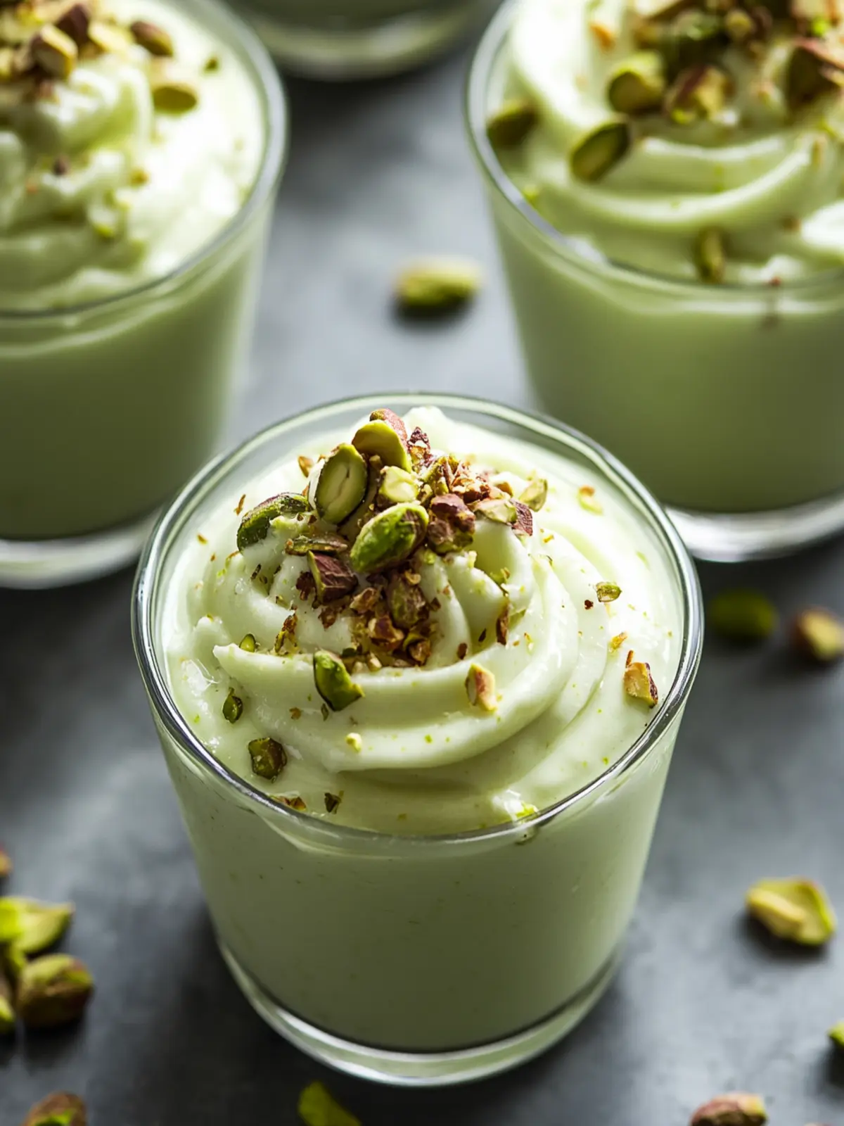 Pistachio Pudding Cups