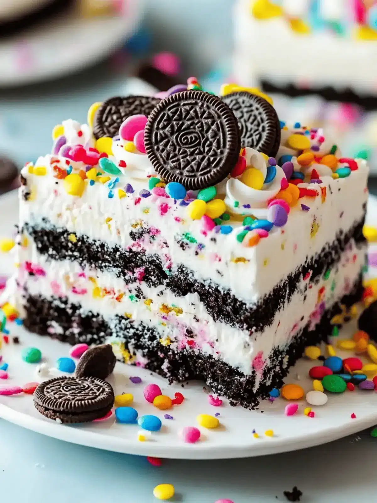 Colorful Funfetti Oreo Icebox Cake for Effortless Celebrations 4 Funfetti Oreo Icebox Cake