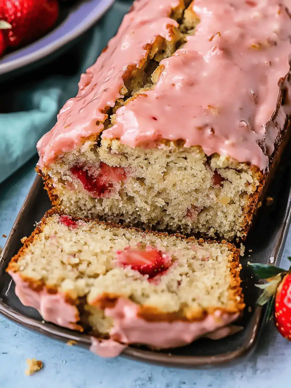 Irresistible Strawberry Banana Bread in Just 1 Bowl 4 Irresistible Strawberry Banana Bread in Just 1 Bowl