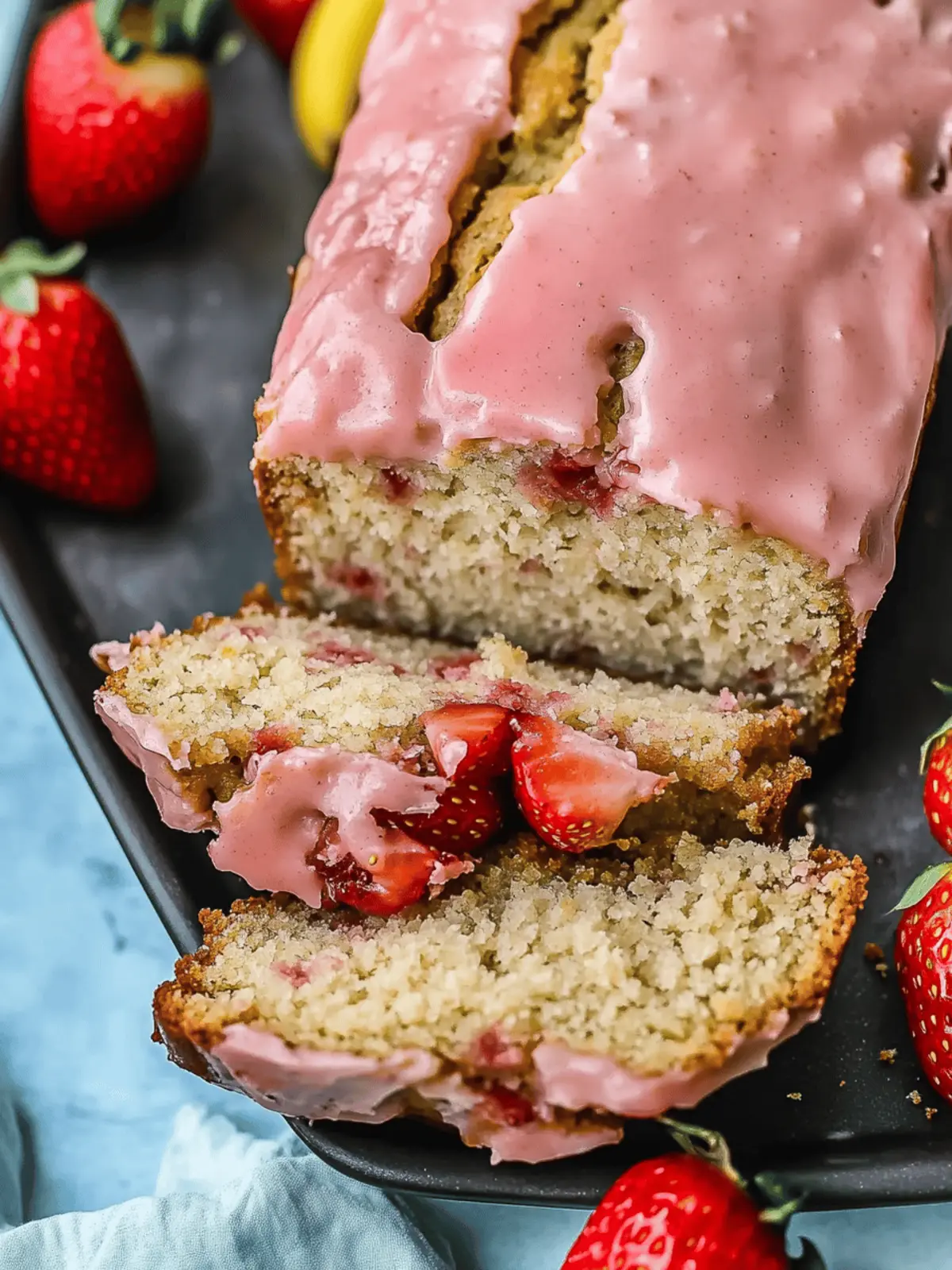 Irresistible Strawberry Banana Bread in Just 1 Bowl 3 Irresistible Strawberry Banana Bread in Just 1 Bowl
